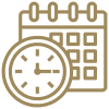 calendar with clock icon